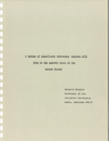 Review of significant decisions, October, 1979 term of the Supreme Court of the United States