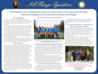 Development of a Collaborative Entry-Level Doctorate of Occupational Therapy Distance Program at the University of Alaska Anchorage