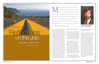 Reflections on the job: Joe Edney, 1956-1983