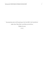 Necrotizing Enterocolitis in the Neonatal Intensive Care Unit (NICU): Case Control Review