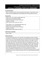 What is the effectiveness of functional electrical stimulation on improvement of fine motor control to complete ADLs for individuals with a cervical spinal cord injury?