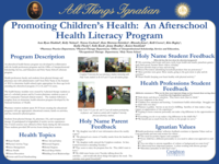Promoting Children’s Health: An Afterschool Health Literacy Program