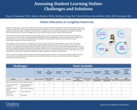 Assessing Student Learning Online: Challenges and Solutions (poster 27)