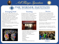 The Werner Institute for Negotiation and Dispute Resolution