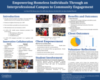 Empowering Homeless Individuals through an Interprofessional Campus to Community Engagement (poster 30)