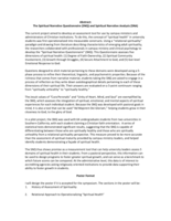 The Spiritual Narrative Questionnaire (SNQ) and Spiritual Narrative Analysis (SNA) (poster 7)