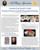 Amelia B. & Emil G. Graff Faculty Chair in Catholic Theological Studies