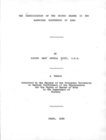 The Participation of the United States in the Algeciras Conference of 1906