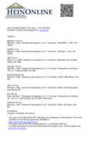 Quiescent sovereignty of U.S. territories