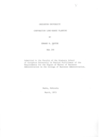 Corporation Long-Range Planning