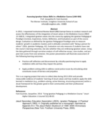 Assessing Ignatian Values Skills in a Mediation Course (LAW 404) (poster 5)