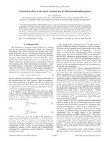 Constriction effect in the nearly constant loss of alkali metaphosphate glasses