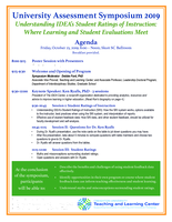 Agenda: University Assessment Symposium 2019