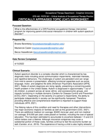 What is the effectiveness of a DIR/Floortime occupational therapy intervention program for improving parent-child social interaction in children with autism spectrum disorder?