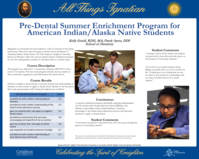 Pre-Dental Summer Enrichment Program for American Indian/Alaska Native Students
