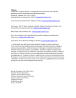 Program Review: Leveraging Structure, Process and Virtual Reality (poster 10)