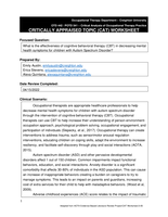 What is the effectiveness of cognitive behavioral therapy (CBT) in decreasing mental health symptoms for children with Autism Spectrum Disorder?