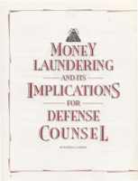 Money laundering and its implications for defense counsel
