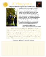 Creighton University Partners in Mission