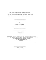 The Role John Charles Fremont Enjoyed in the Political Campaigns of 1856, 1860, 1864