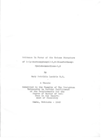 Evidence In Favor of the Ketone Structure of 1-(p-Acetoxyphenyl)-2,6-Dicarbethoxy- Cyclohexanedione-3, 5