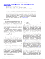 Dynamic light scattering in mixed alkali metaphosphate glass forming liquids