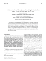 Evolution of the Vertical Thermodynamic Profile during the Transition from Shallow to Deep Convection during CuPIDO 2006