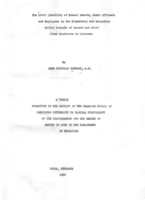 The Civil Liability of School Boards, their Officers and Employees in the Elementary and Secondary Public Schools of Second and Third Class Districts in Colorado