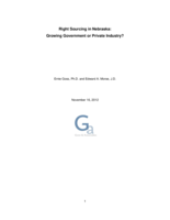 Right sourcing in Nebraska: Growing government or private industry?