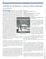 Sources to build a small firm library
