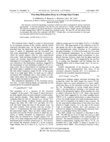Two-step relaxation decay in a strong glass former