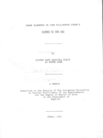 Greek Elements in John Millington Synge's Riders to the Sea