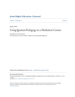 Using Ignatian pedagogy in a mediation course