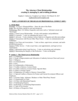 Attorney-client relationship: Creating it, managing it, and avoiding problems
