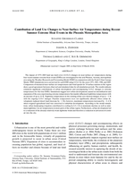 Contribution of Land Use Changes to Near-Surface Air Temperatures during Recent Summer Extreme Heat Events in the Phoenix Metropolitan Area
