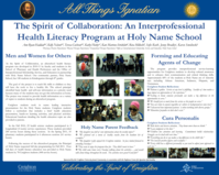 The Spirit of Collaboration: An Interprofessional Health Literacy Program at Holy Name School