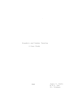 Brandeis and Sunday Opening: A Case Study