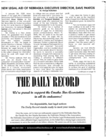 New Legal Aid of Nebraska Executive Director, Dave Pantos