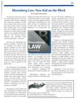 Bloomberg Law: New kid on the Block