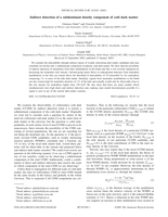 Indirect detection of a subdominant density component of cold dark matter