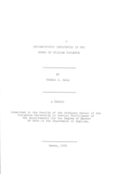 Deterministic Influences in the Works of William Faulkner