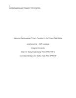 Improving Cardiovascular Primary Prevention In the Primary Care Setting