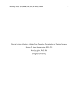 Sternal Incision Infection: A Major Complication of Cardiac Surgery