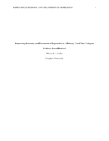 Improving Screening and Treatment of Depression in a Primary Care Clinic using an Evidence-Based Protocol