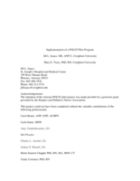 Implementation of a POLST Pilot Project