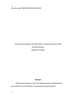 Pneumococcal Disease in the Older Adult: Increasing Vaccination Rate