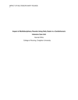 Impact of Multidisciplinary Rounds Using Daily Goals in a Cardiothoracic Intensive Care Unit
