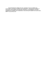 Improving The Frequency of Diabetic Foot Examinations in Rural Primary Care