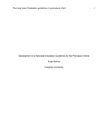 Extubation Guidelines in the Premature Infant