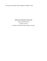 Advance Care Planning in Primary Care